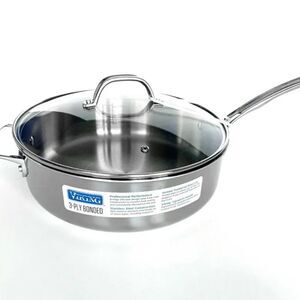 Viking 3-Ply Bonded Stainless Steel 5.25Qt Sauté Pan w/Lid